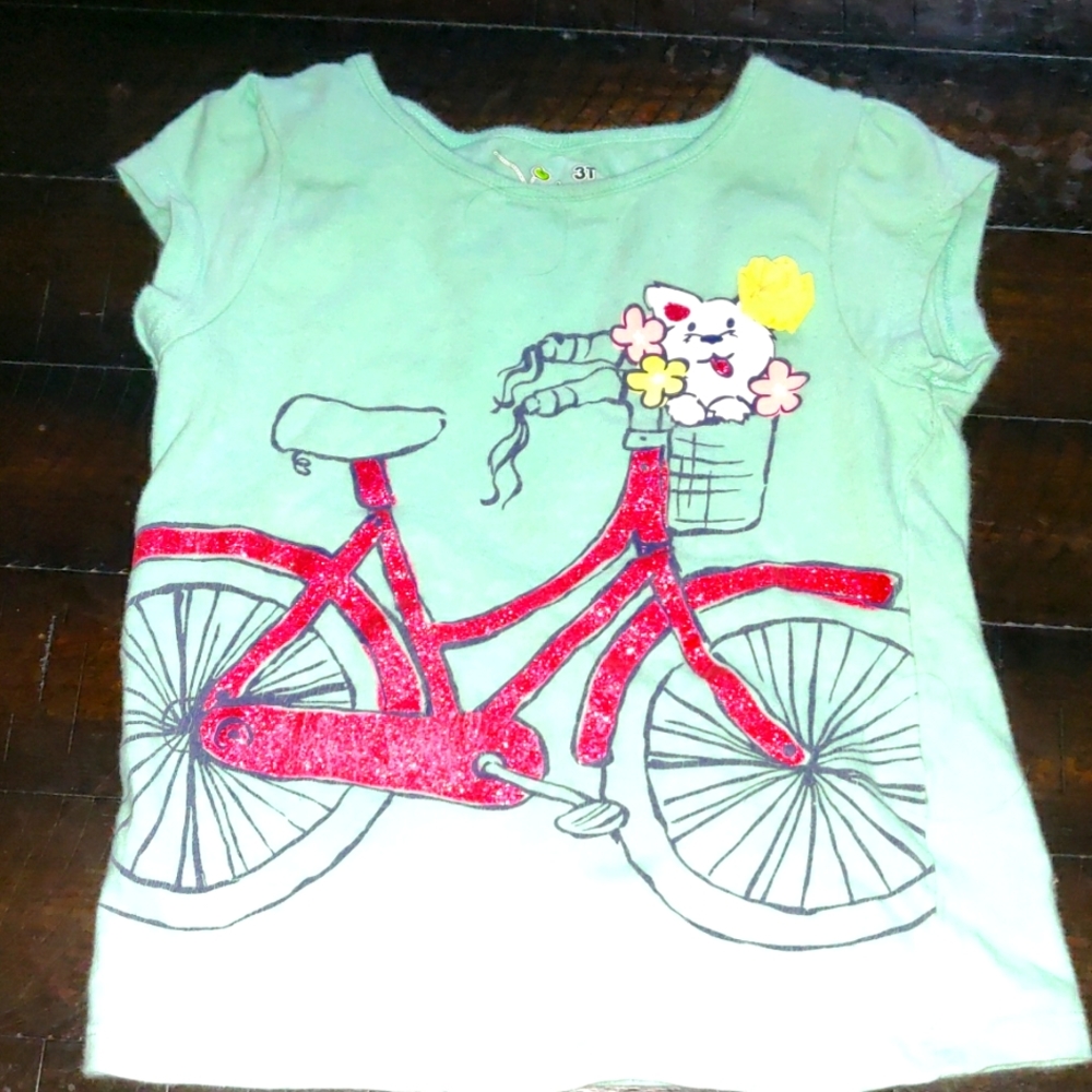 🚲 Bicycle shirt with puppy for toddler